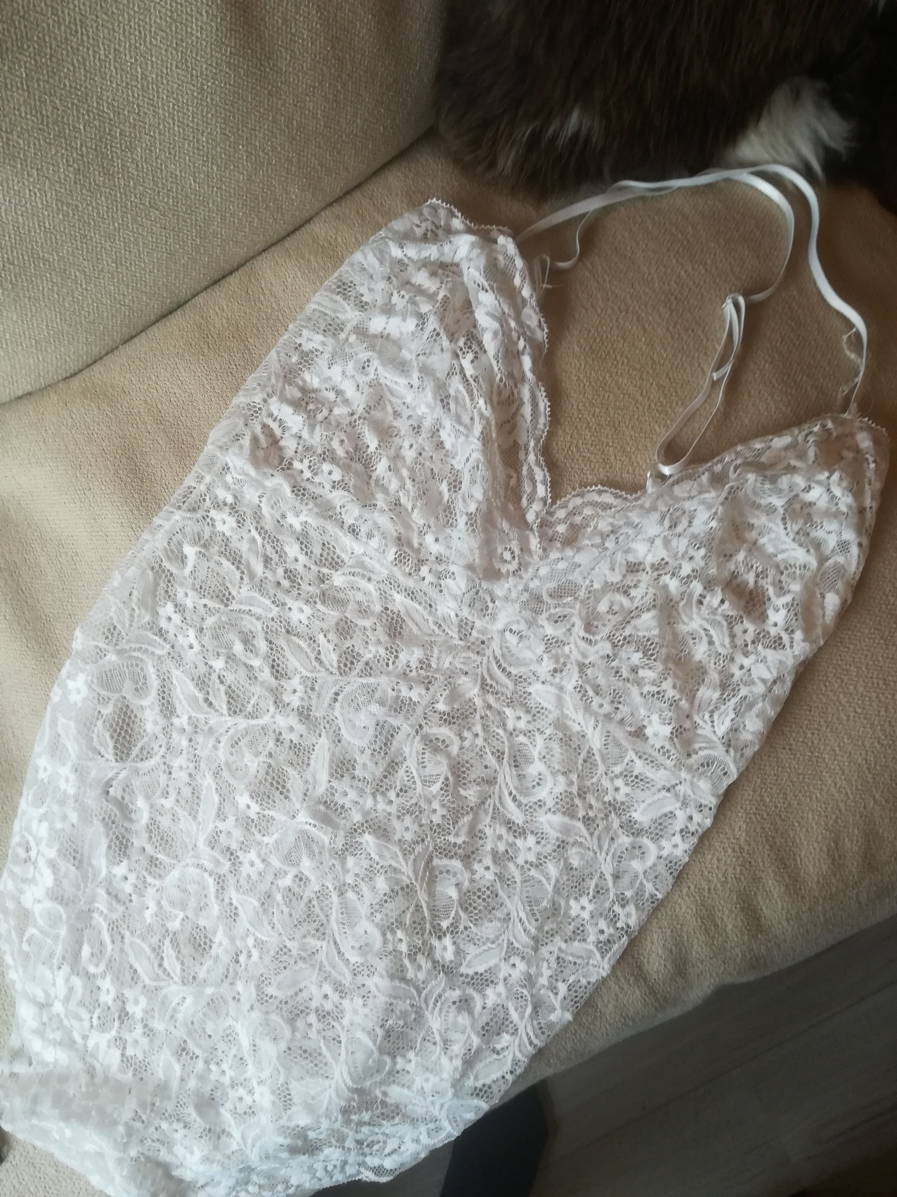 Angel white lace body