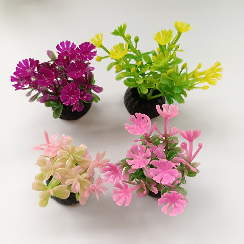 Thumbnail: 10pcs Vibrant Artificial Seaweed Aquarium Plants - Diverse & Lifelike Fish Tank 