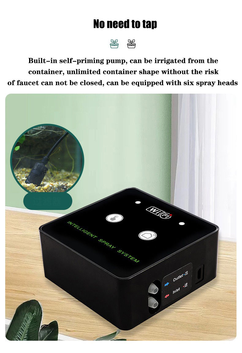 Thumbnail: WiFi Rainforest Sprayer Control Automatic Mist Timing Spray System Kit Touch Scr