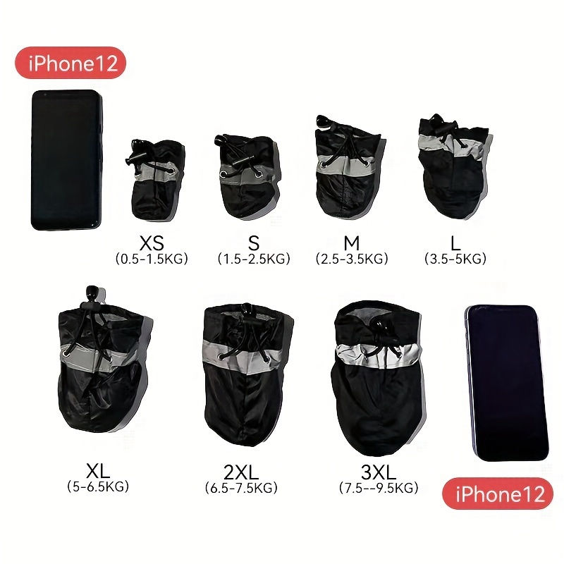 Thumbnail: 4pcs Water-Resistant Dog Shoes For Small Dogs - Protect Your Pet's Paws And Keep
