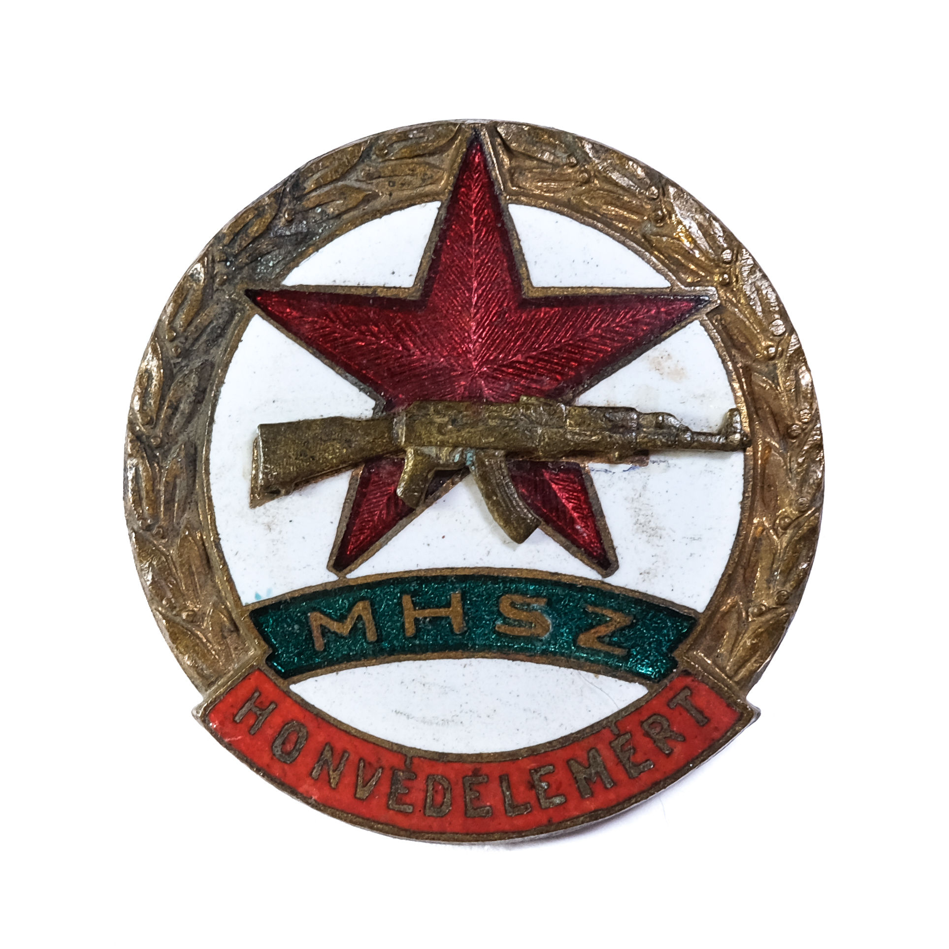 Hungarian National Defense Association (MHSZ) Badge for "Homeland Defense"