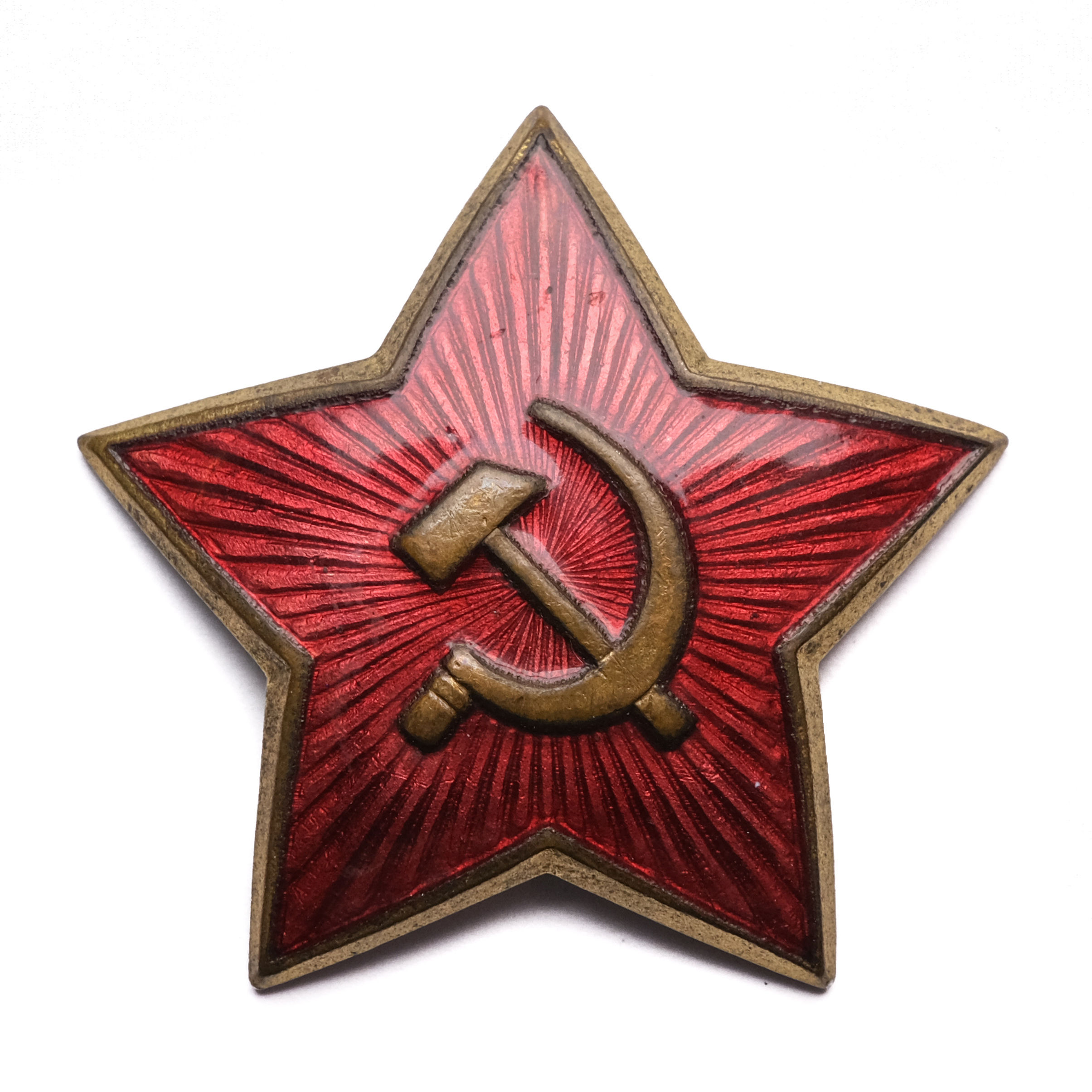 Soviet Army Red Star Cap Badge