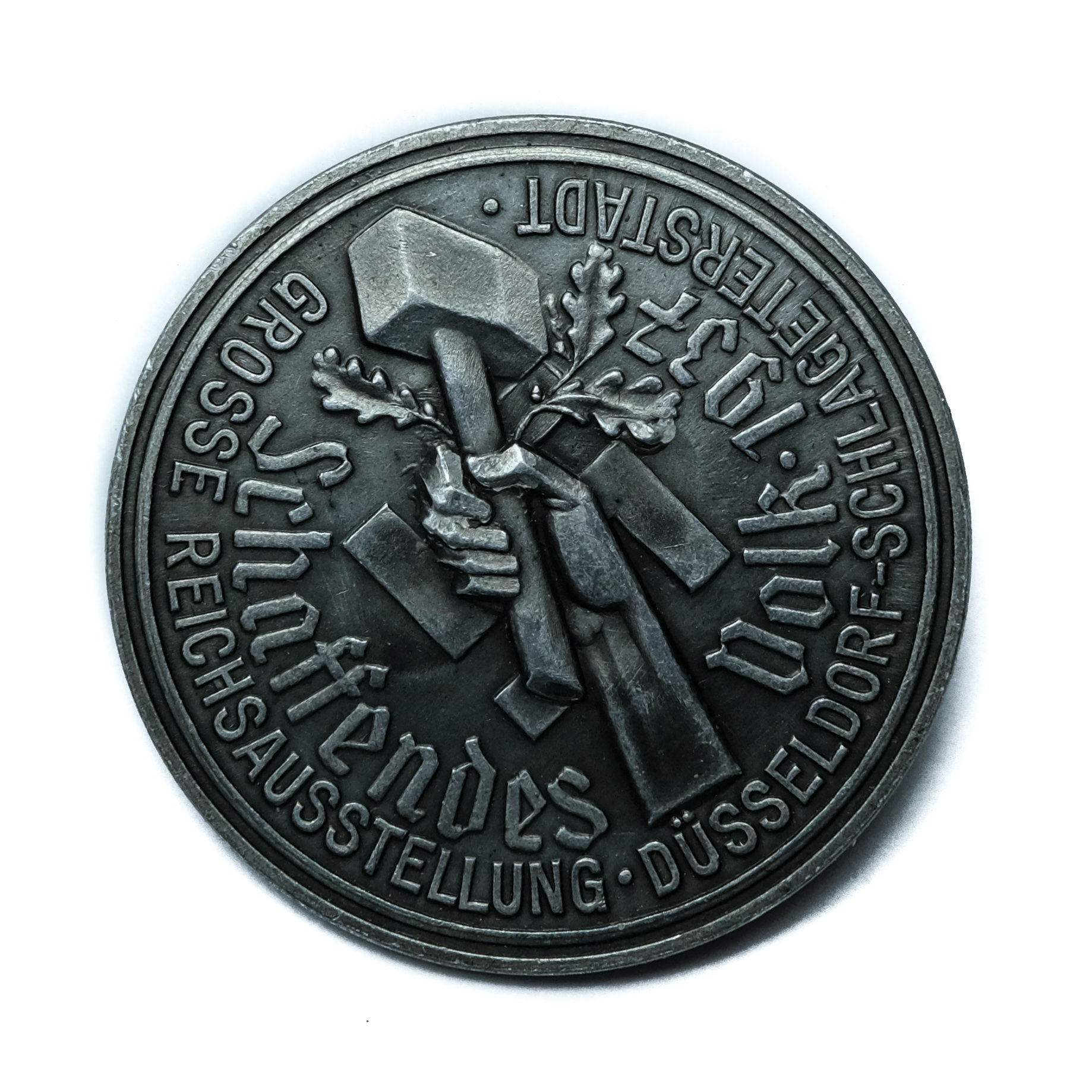 Pre-WWII German "Reichsausstellung Schaffendes Volk 1937" Badge