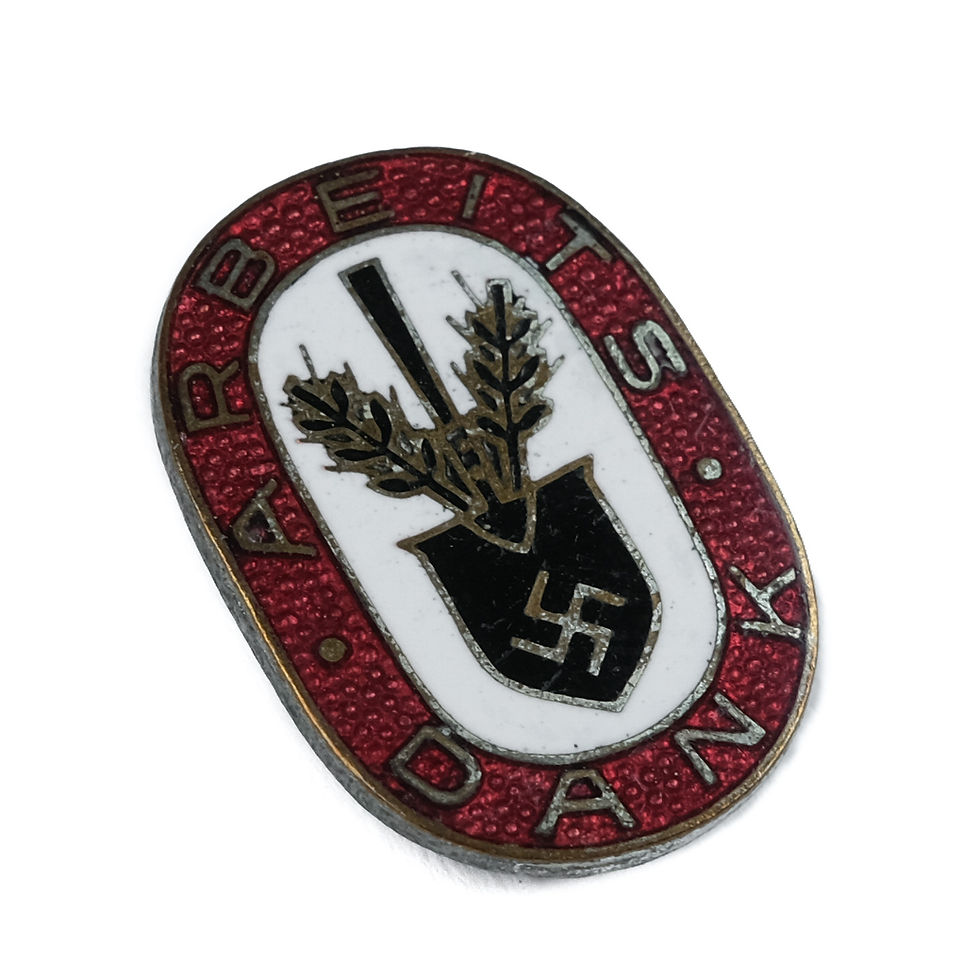 Thumbnail: WWII German Reichsarbeitsdienst (RAD) "Arbeits Dank" Badge