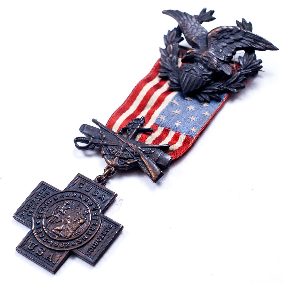 Thumbnail: US, United Spanish War Veterans (USWV) Medal (Serial No. 21,027)
