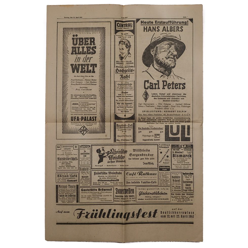 Thumbnail: WWII German "8 Uhr-Blatt" Tabloid Newspaper (12 April 1941)