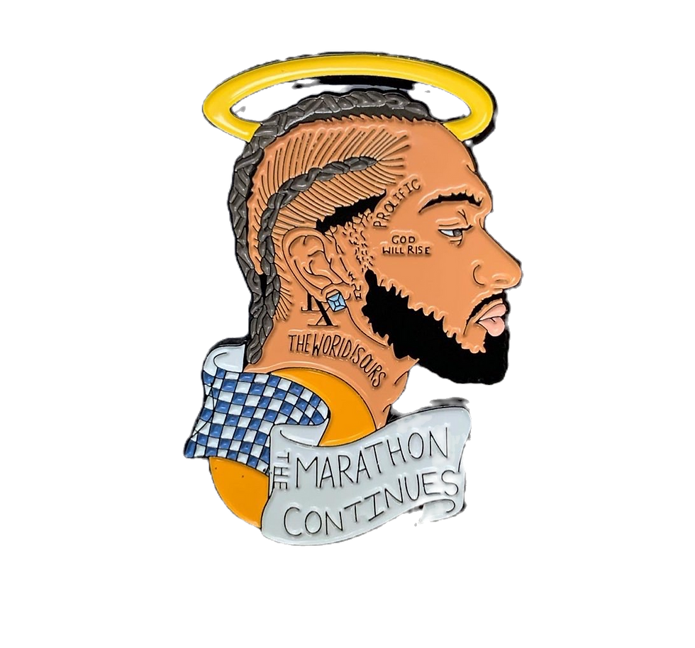 RIP Nispey Hussle SAYLESSCUSTOM Pin