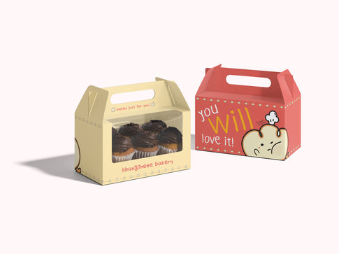 Bakery cupcake box package