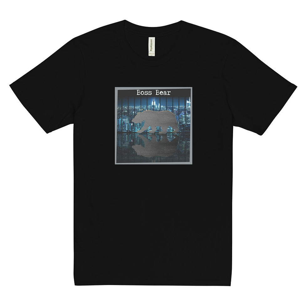 Black t-shirt front print