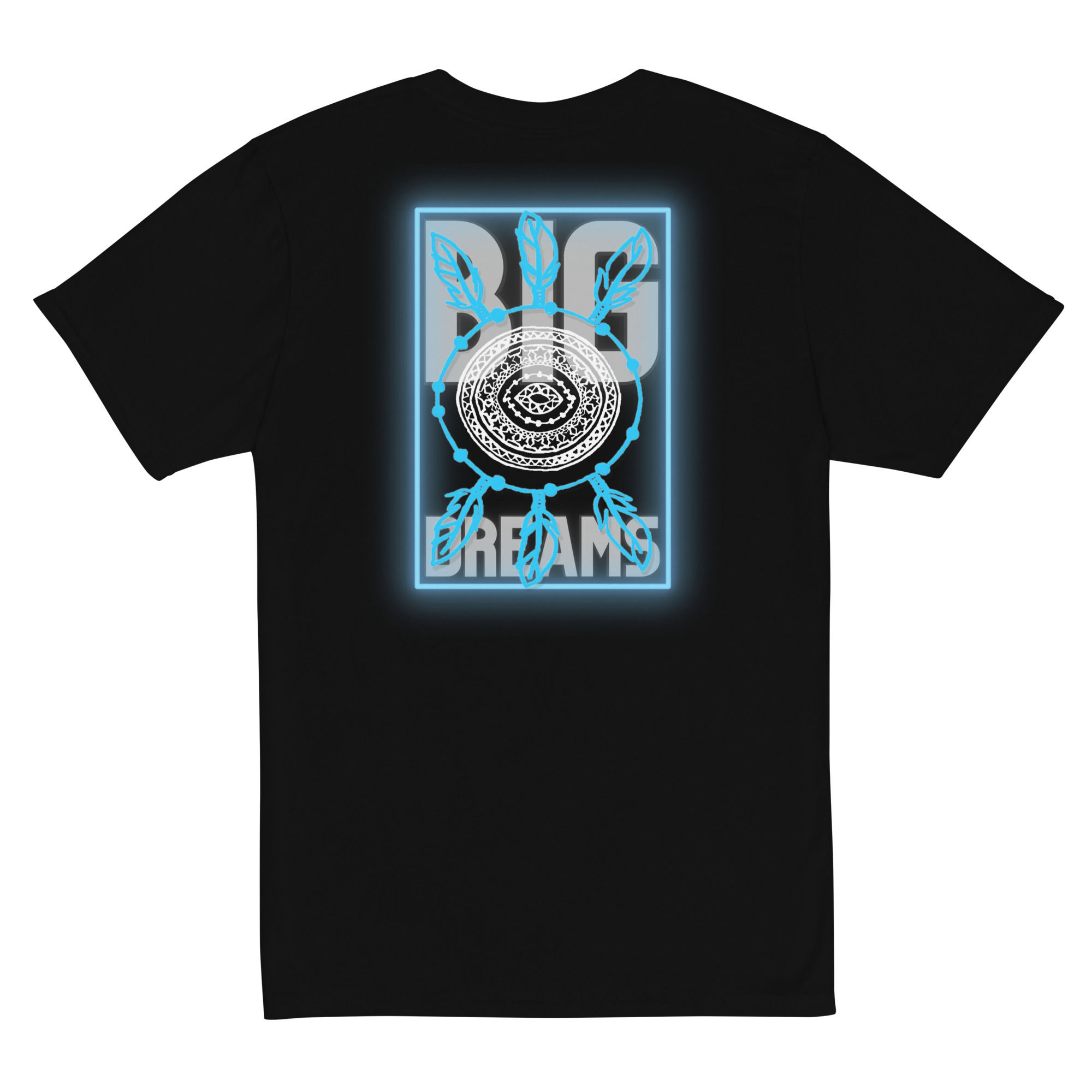 Black t-shirt back graphic