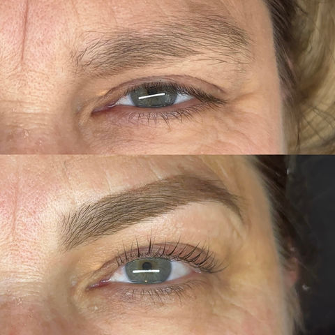Korean lash lift before and after Winter Garden