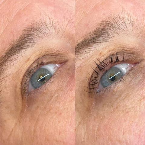 Korean lash lift before and after Winter Garden
