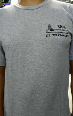 Camisa cinza silk-screen
