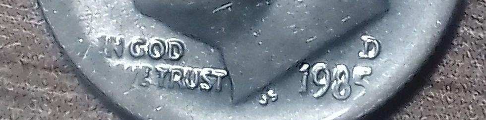 Thumbnail: 1985 D Roosevelt Dime with No Rim and Double Die on "E-PLURIBUS"