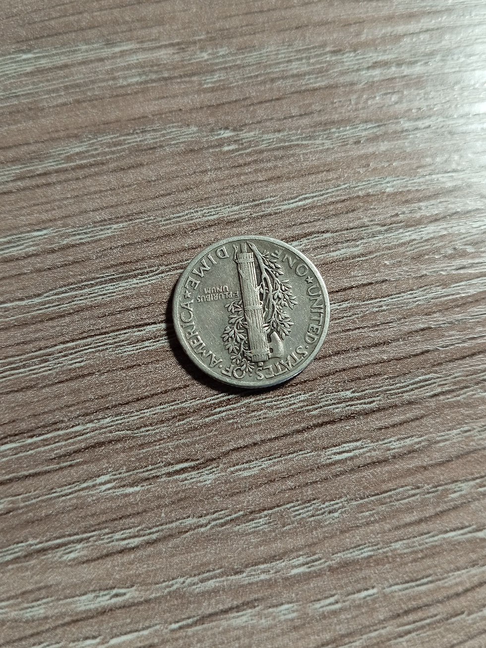 Thumbnail: 1940 Mercury Dime with Multiple Errors -ONE In "ONE DIME"