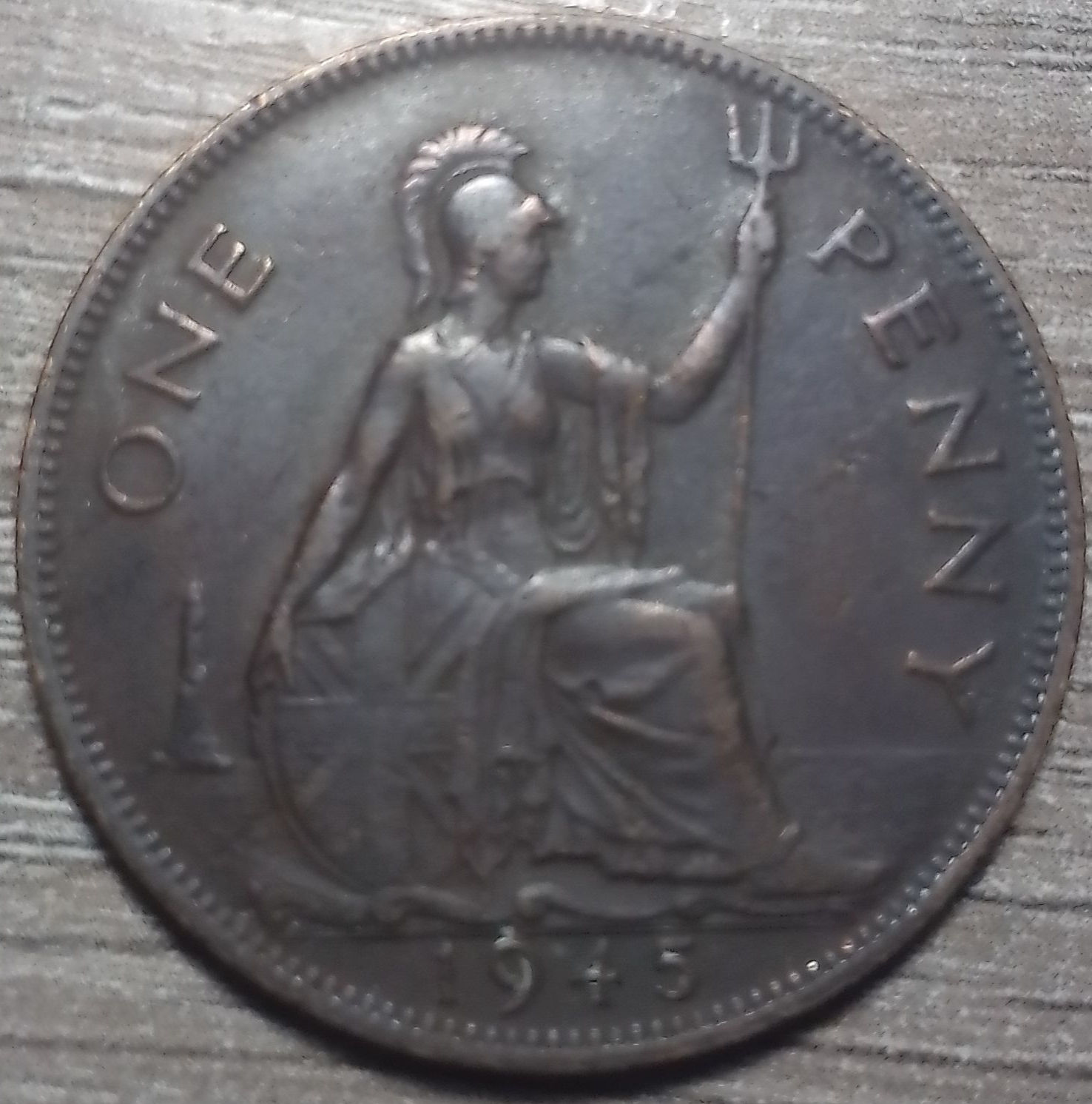 1945 United Kingdom RED Penny
