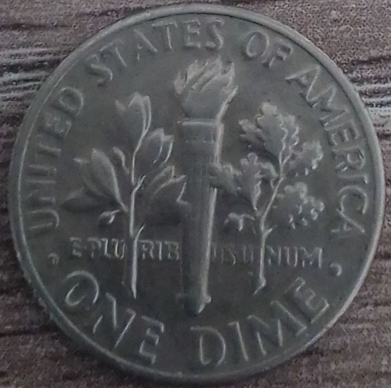 Thumbnail: 1978 Roosevelt dime with Errors -Lettering of "IN GOD WE TRUST"