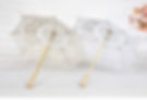 Thumbnail: Wedding Bride Lace Umbrella White Wooden Handle the Creative Process Umbrella
