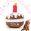 Thumbnail: Birthday Pup Cake Squeaky Plush Toy