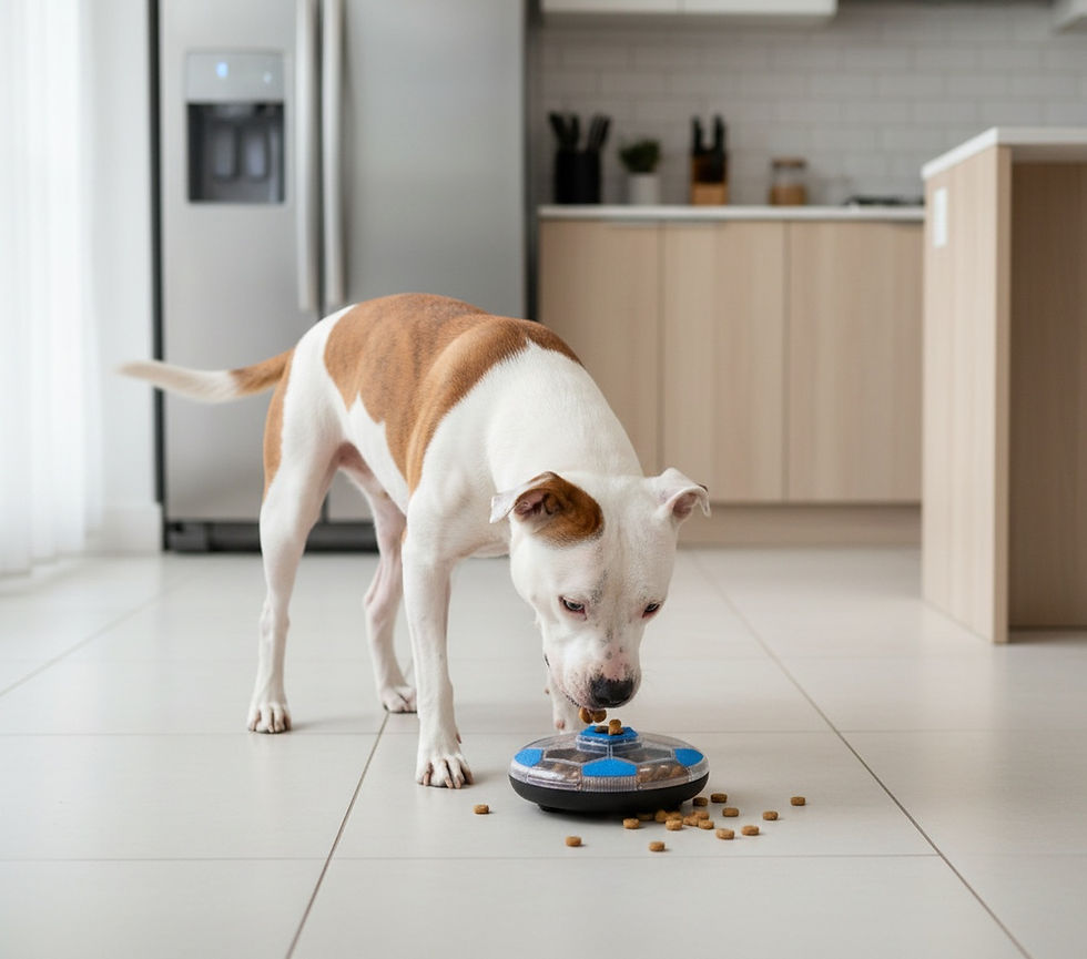 Thumbnail: Sniff-N-Squeak Smart Chase Treat Spinner