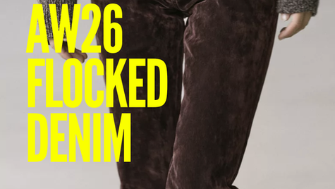 AW26 DENIM TRENDS - FLOCKED DENIM