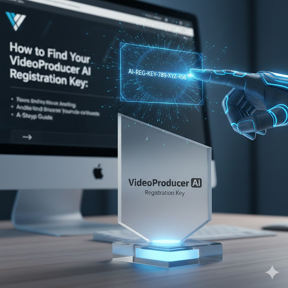 How to Find Your VideoProducer AI Registration Key: A Step-by-Step Guide