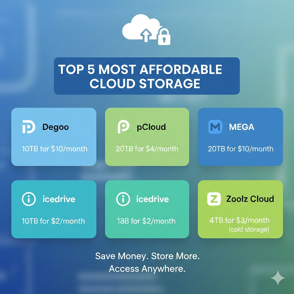 Cheapest File Top Most Affordable Cloud Storage Solutions
