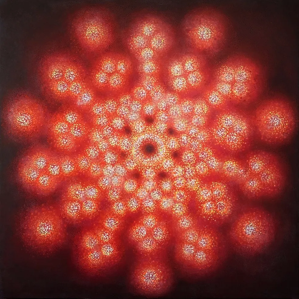 Shall We Dance, 2009, Acrylic on Panel, 48 x 48 inches.webp