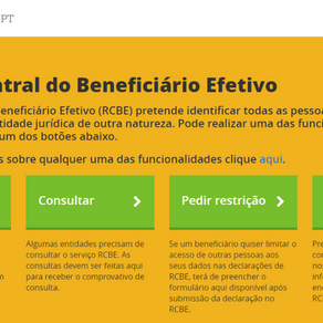 Registo Central do Beneficiário Efectivo (RCBE)