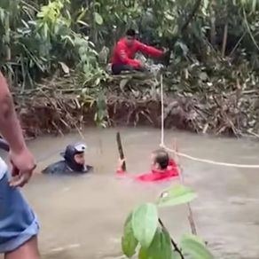 Milagroso rescate de un minero atrapado bajo el agua en Yantzaza