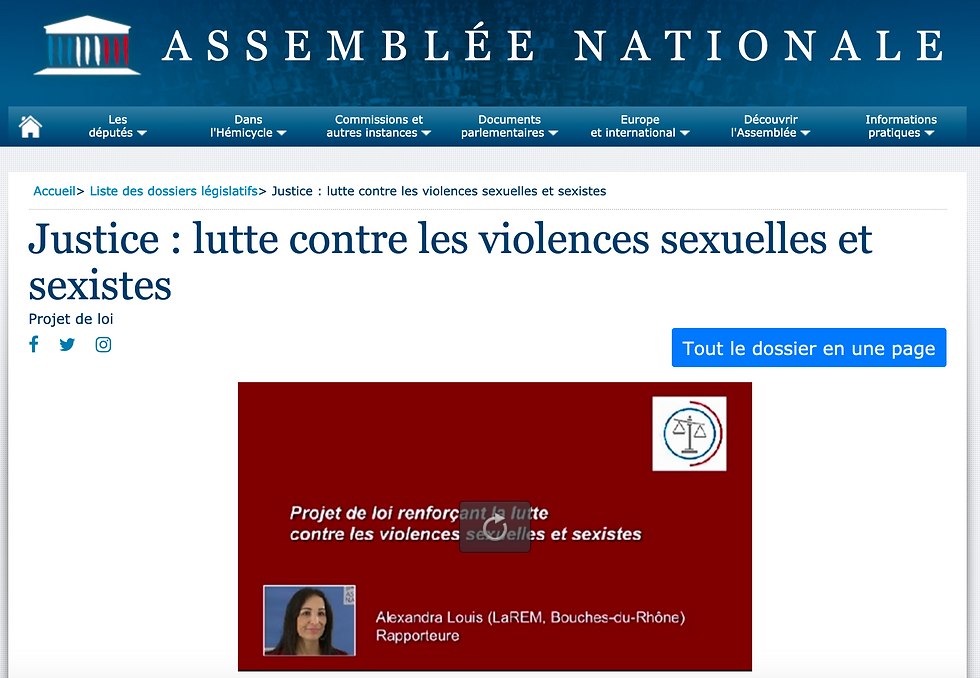 ASSEMBLÉE NATIONALE •