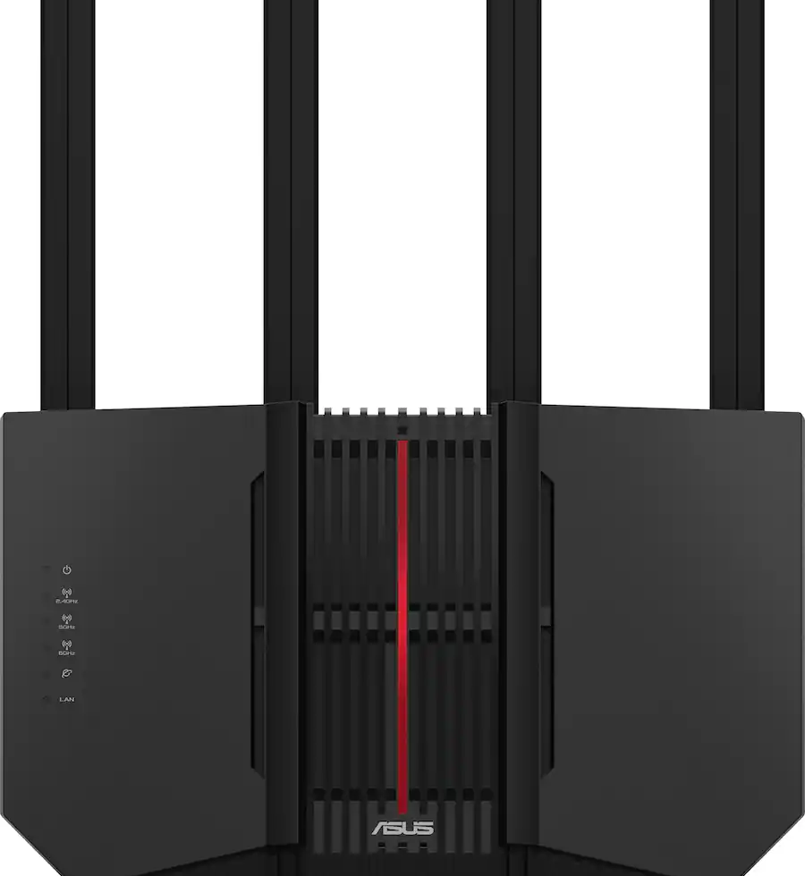 ASUS RT-BE92U Wi‑Fi 7 router front view