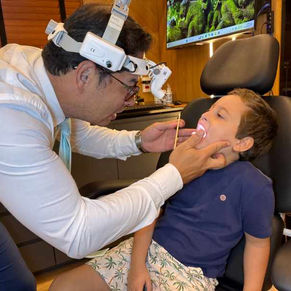 Rael Lucas Matimoto em atendimento infantil