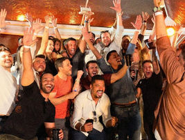 Comemoração equipe Hugo Fabbri