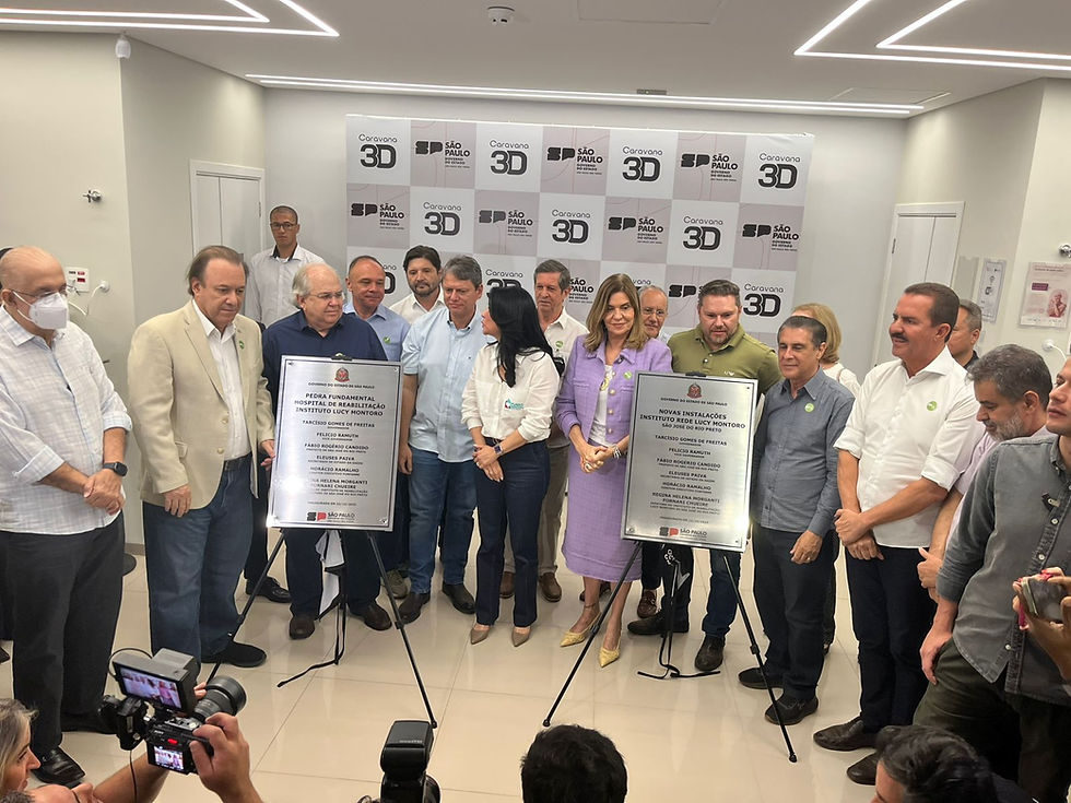 Governador Tarcísio de Freitas inaugura novo Lucy Montoro e anuncia construção do primeiro Hospital de Reabilitação do interior paulista