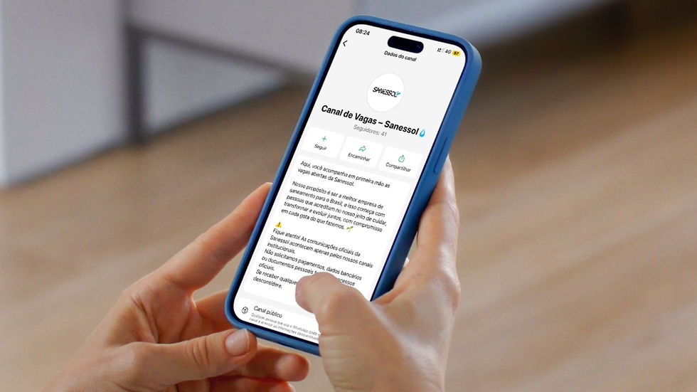 Sanessol lança canal no WhatsApp com vagas de emprego em Mirassol