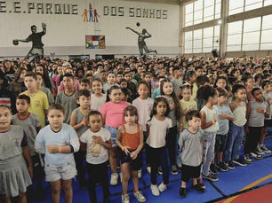 Alunos das escolas municipais