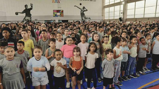 Alunos das escolas municipais