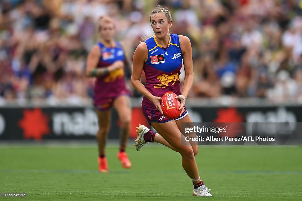 Taylor Smith also doubled her 2023 goal output in 2024, ending the season with 22 majors. Photo - Getty Images / Albert Perez - AFL Photos