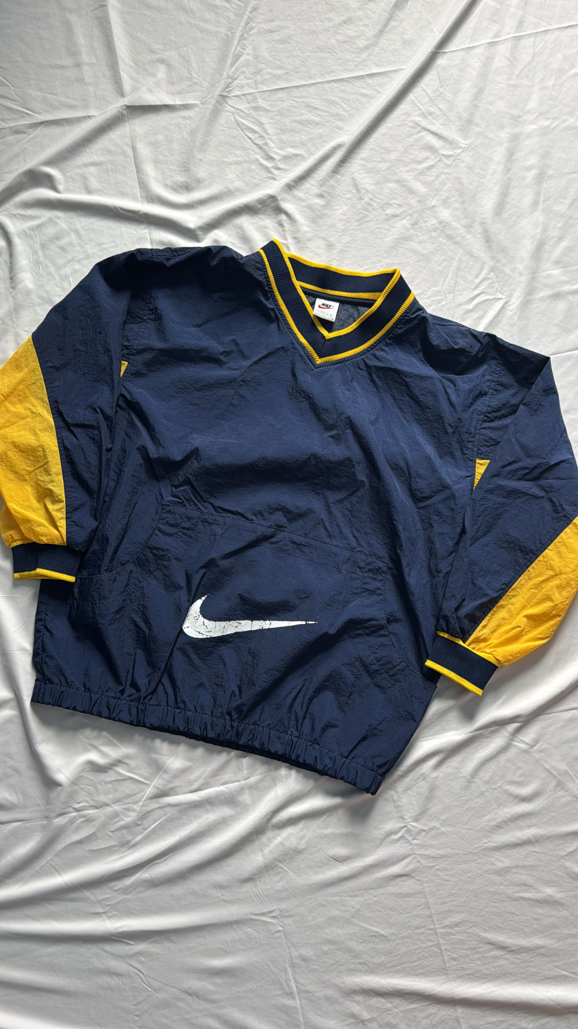 Vintage Nike Navy/Yellow Pullover