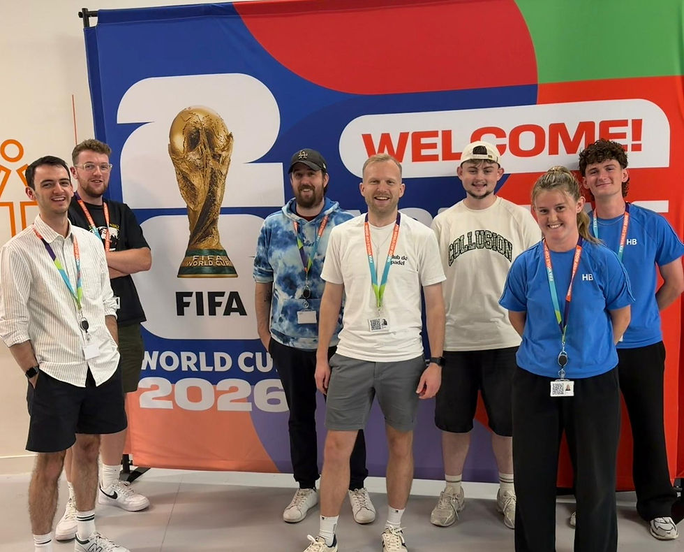 Sport Broadcast students and graduates all working at the FIFA/HBS production HQ in London.