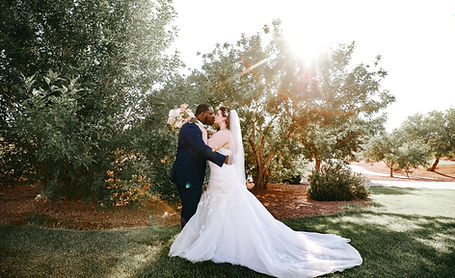 Interracial couple married at Revere Golf Club in Henderson, Nevada