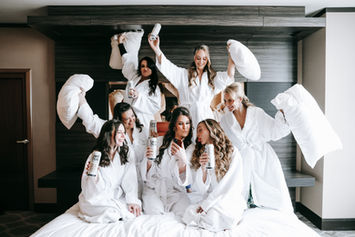 Las Vegas Wedding Photographer - Bridesmaid Shenanigans at the M Resort