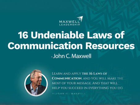 Mastering the Art of Communication with "The 16 Undeniable Laws of Communication" Mastermind Class