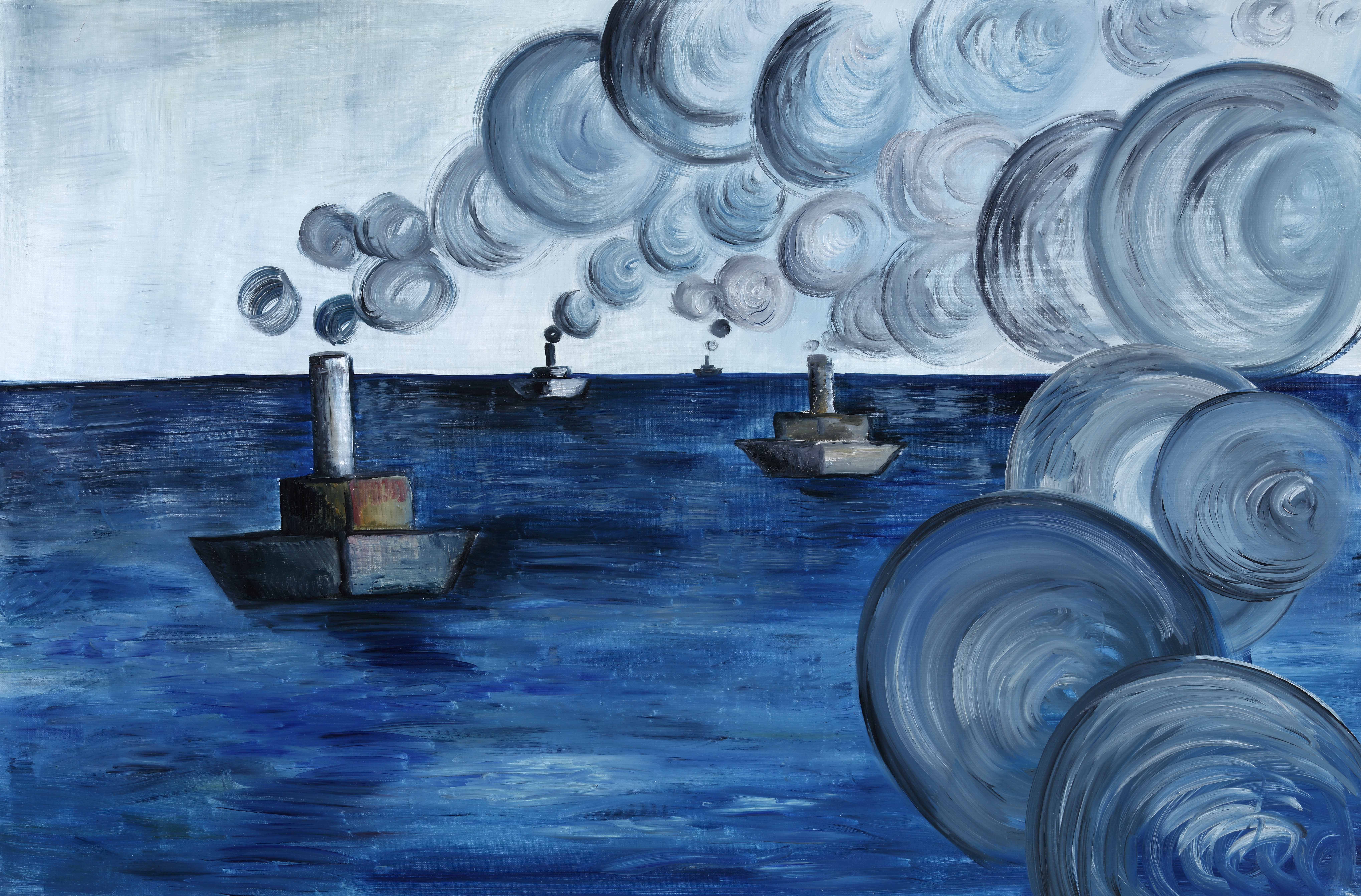 The Ships leave for the sea