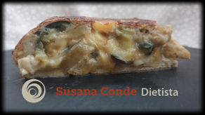 Receta: Tortilla de berenjena con queso de cabra