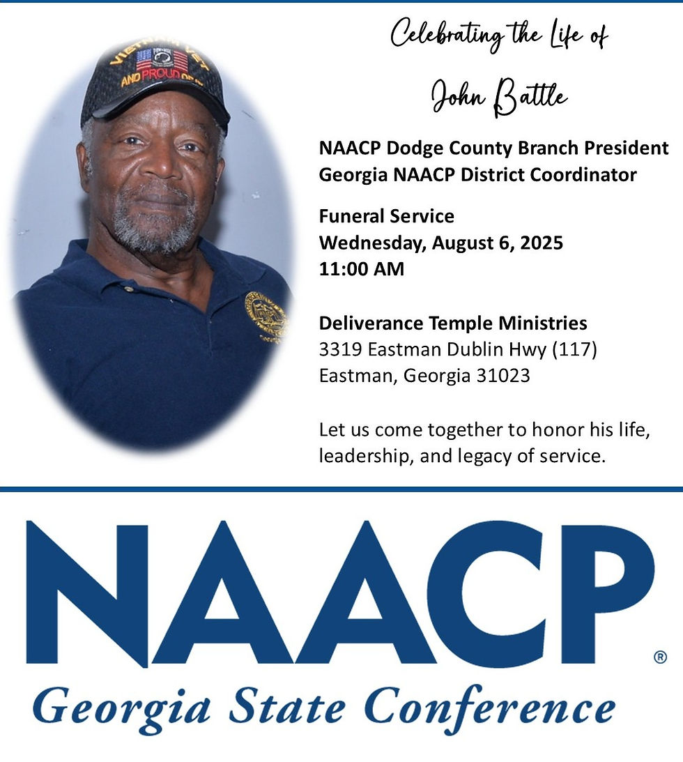 GEORGIA NAACP MOURNS THE LOSS OF JOHN BATTLE