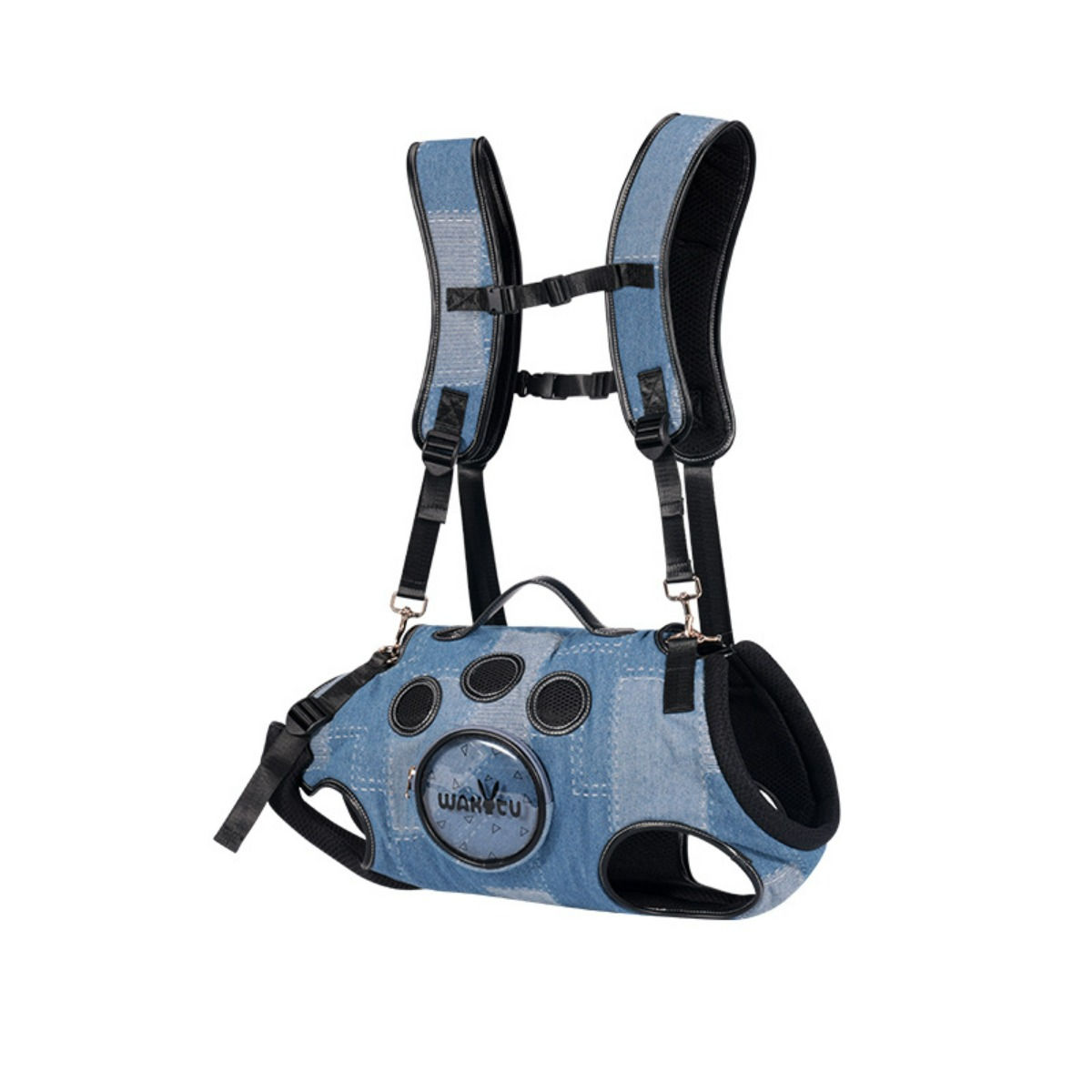 Pet Backpack for Dogs Breathable Pet Harness for Small Medium Large Dogs Portabl