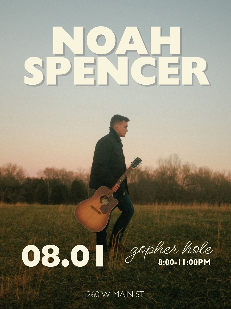 Noah Spencer Live at Gopher Hole