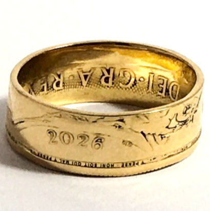 Thumbnail: Double Sovereign Wedding Ring: 22ct Yellow Gold